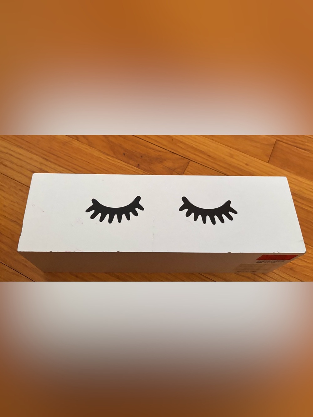 Eyelash Illustration Decorative Box - Black on White